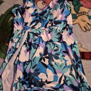 JCPenney Wild Wisteria Swim Top